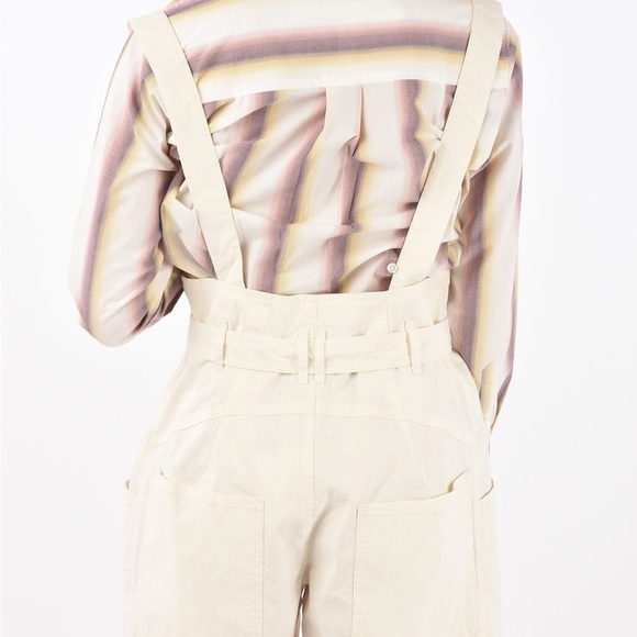 ISABEL MARANT HIGH-WAISTED EFFIE SHORTS WITH SUSPENDERS - Picture 3 of 10